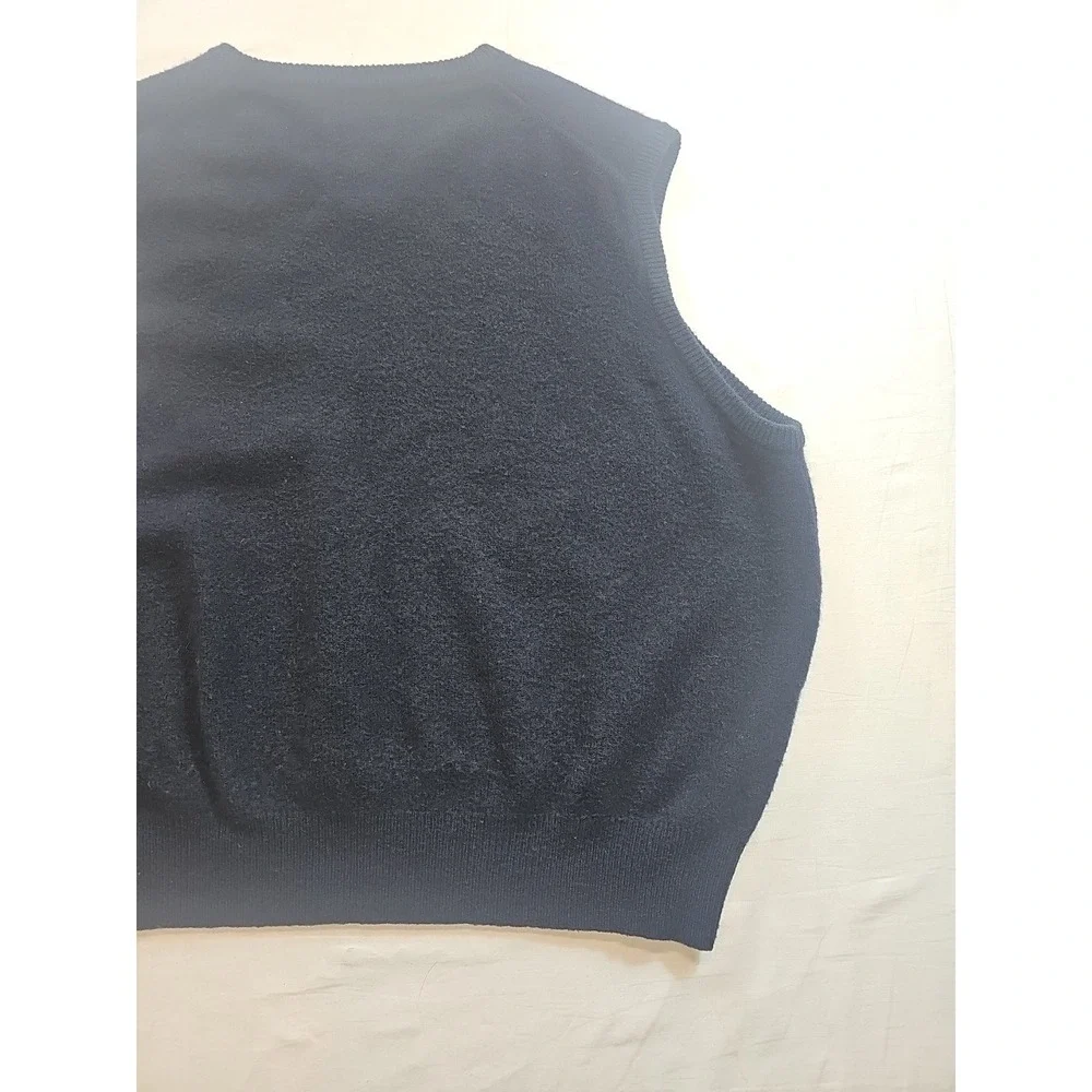 Polo Ralph Lauren Vest Mens XXL Blue Red Pony 100% Lambswool Sweater Vest